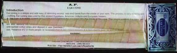 Ear Cones - A safe and effective way to remove excess ear wax.