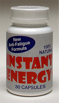 Instant Energy, Anti-Fatigue Formula.